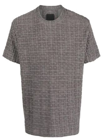 Givenchy 4G-motif cotton-blend T-shirt - Grey