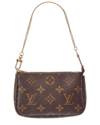 Louis Vuitton Brown Monogram Canvas Mini Pochette Accessoires (Authentic Pre-Loved)