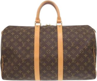 Louis Vuitton Pre-owned Boston tas - unisex - Vintage Weekendtas - Bruin - ONE Size - Vintage