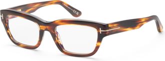 Tom Ford Womens 52mm Coloured Havana Opticals