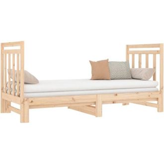 vidaXL Sof&aacute; Cama Extra&iacute;ble Sin Colch&oacute;n 2x(90x190) Cm Vidaxl