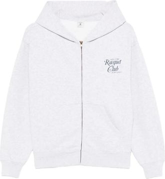 Sporty & Rich Hoodie met rits - Grijs