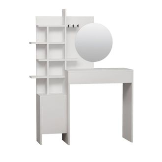 DRAWER Tocador con 1 caj&oacute;n y espejo l71,50 cm - blanco