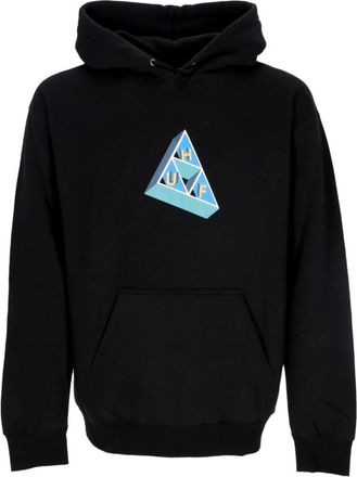 HUF Zwarte Triple Triangle Hoodie - Heren - Hoodies - Zwart - XL - Katoen - Hoodies & sweatvesten