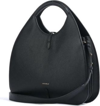 Coccinelle Zwarte leren Maxi Handtas - Dames - Handtassen - Zwart - ONE Size - Leer - Tassen