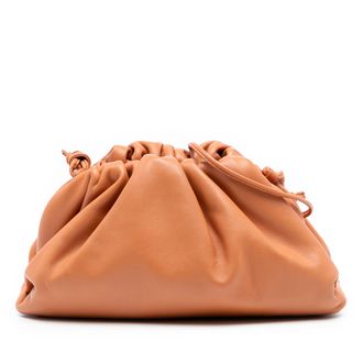 Bottega Veneta Tweedehands Lamsleer De Mini Pouch Schoudertas