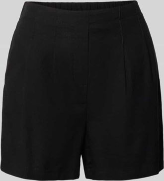 Vero Moda Relaxed Fit Bermudas aus Viskose-Leinen-Mix Modell JESMILO in Black, Gr&ouml;&szlig;e XL
