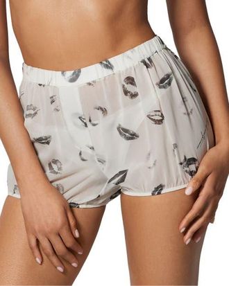 Kiki De Montparnasse Bisou Bisou Bloomer in Black/ivory at Nordstrom, Size X-Small