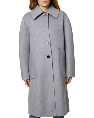 Bernardo Long Wool-Blend Coat