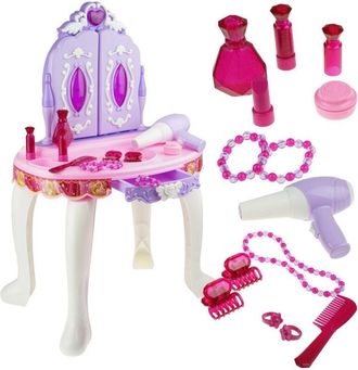 OEM Gran Tocador De Princesa Con Accesorios De Espejo