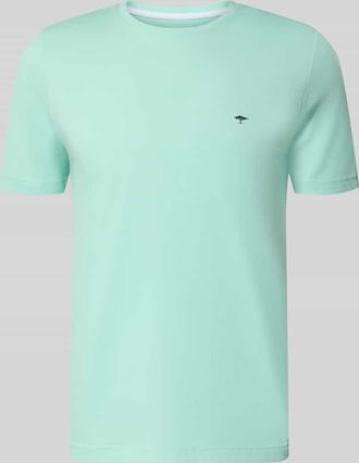 Fynch-Hatton Fynch-Hatton T-Shirt mit Rundhalsausschnitt und Label-Stitching in Mint, Gr&ouml;&szlig;e 3XL