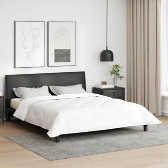 vidaXL Trapunte & Duvet Bianco 240 x 260 cm Microfibra - Vidaxl