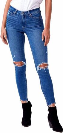 Paige Hoxton Transcend Vintage Stretch Ankle Jeans In On The Rocks