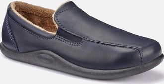 Hotter Mens Relax Mens Warm Lined Slippers - Navy - Size: 10