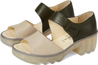 FLY London TAAR558FLY Womens Sandals Taupe/Khaki : EU 40 (US Womens 9-9.5) M, Leather