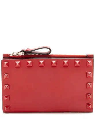 Valentino Red Rockstud Bifold Wallet (Authentic Pre-Loved)