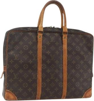 Louis Vuitton Pre-owned Handbags, female, Brown, Size: ONE SIZE Pre-owned Canvas Handbag