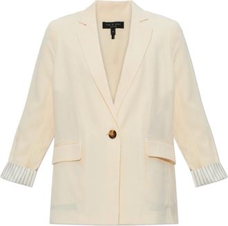 Rag & Bone Relaxed-fit Blazer - Dames - Blazers - Beige - S - Linnen - Jassen