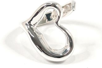 Tiffany & Co. Heart Silver Sterling Silver Band Ring (Pre-Owned)