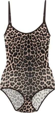BASERANGE Leopard-print Bodysuit