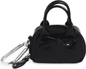 Sandy Liang Mini Secure Bag Key Chain in Black at Nordstrom