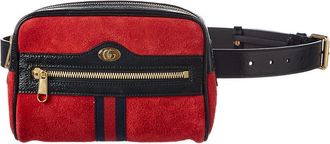 Gucci Ophidia Small Suede & Leather Belt Bag