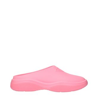 Prada Mellow Damens Clogs und Pantoletten aus Gummi, Rosa/Begonie