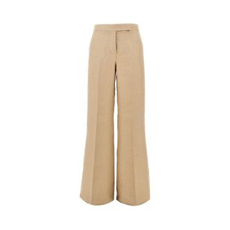 Max Mara Linen panama tailored pants Woman 42