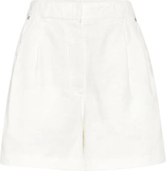 Brunello Cucinelli Shorts in lino e cotone - Bianco