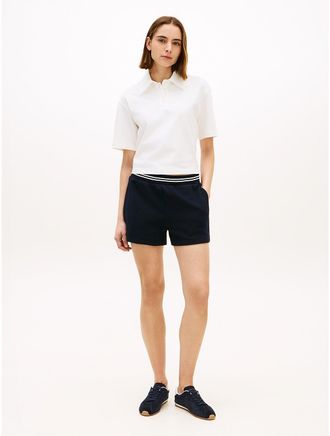 Tommy Hilfiger Womens Pull-On Sweatshort - Navy - XXL