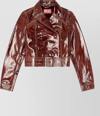 Diesel shearling double breasted coat