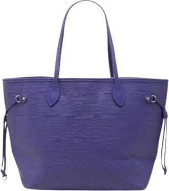 Louis Vuitton Pre-owned Neverfull MM - Dames - Vintage Shopper - Paars - ONE Size - Leer - Vintage