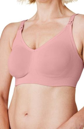 Bravado Designs Body Silk Seamless Recycled Nylon Blend Wireless Maternity/Nursing Bra in Dusted Peony at Nordstrom, Size Small