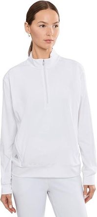 adidas Golf Ultimate365 Quarter Zip Golf Pullover Womens Clothing White : 2XL, Polyester/Spandex