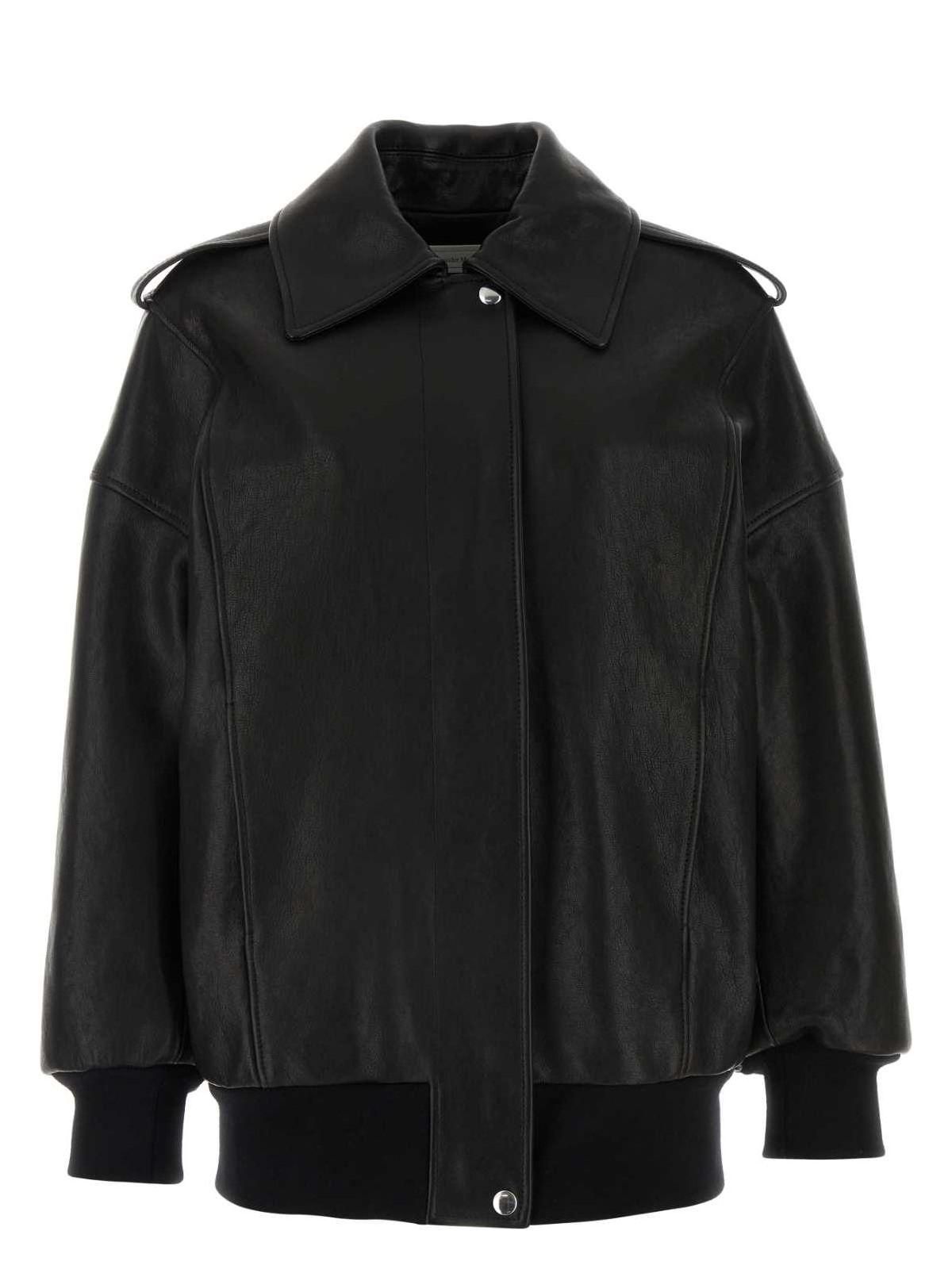 レザージャケット・コート ALEXANDER MCQUEEN Women Leather Jackets 817917 Q5ANU 1000 BL Alexander McQueen Leather jacket | Women's Clothing | Vitkac