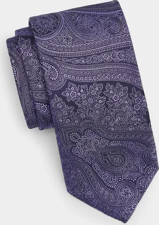 Canali Men & apos;s Paisley Woven Silk Tie