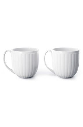 Georg Jensen Bernadotte Set of 2 Porcelain Mugs in White at Nordstrom