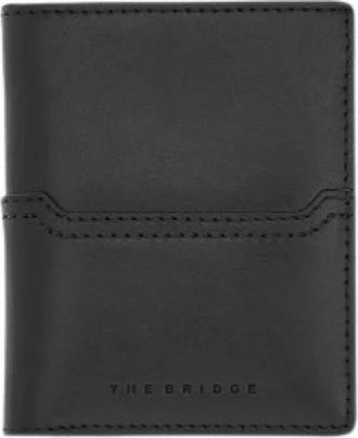 The Bridge Iacopo Card Case - Heren - Portefeuilles - Zwart - ONE Size - Leer - Accessoires