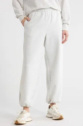 Yogalicious Sydney Washed Scuba Knit Joggers in Heather Light Grey at Nordstrom Rack, Size X-Small