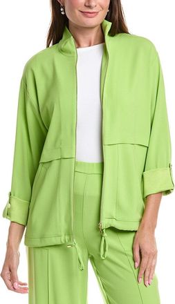 St. John Solid Mock Neck Jacket
