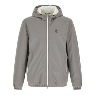 Brunello Cucinelli Jackets - male - Brunello Cucinelli - Light Jackets - Gray - 2XL - Jackets