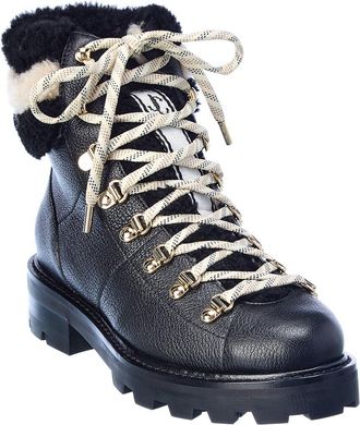 Jimmy Choo London Eshe Leather & Shearling Boot