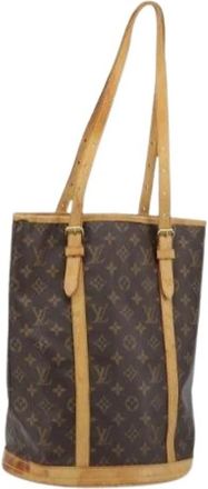 Louis Vuitton Pre-owned Bucket Bag - Dames - Vintage Tas - Bruin - ONE Size - Leer - Vintage