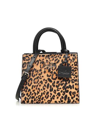 MC2 Saint Barth Mini Leopard Print Shopper Bag