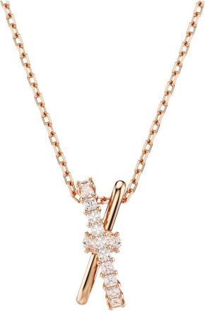 Swarovski Damesketting met Hanger Wit Hyperbola 5689788 - Dames - Kettingen - Roze - ONE Size - Accessoires
