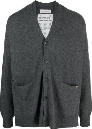 Extreme Cashmere V-neck cashmere-blend cardigan - unisex - Cashmere/Nylon/Spandex/Elastane - One Size - Grey