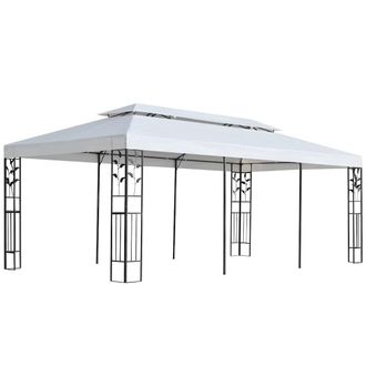 vidaXL Lona Para Cenador Blanco 300 X 600 Cm Poli&eacute;ster Vidaxl