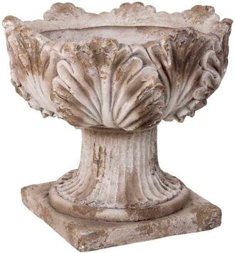 Wanderlust Deco Wanderlust Deco - Macetero Decorativo Color Piedra, 40x40x36h Cm