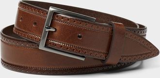 Le 31 Mens Western leather belt
