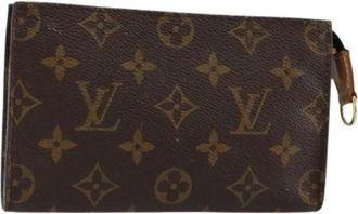 Louis Vuitton Pre-owned Canvas Pouch - Dames - Vintage Clutch - Bruin - ONE Size - Vintage